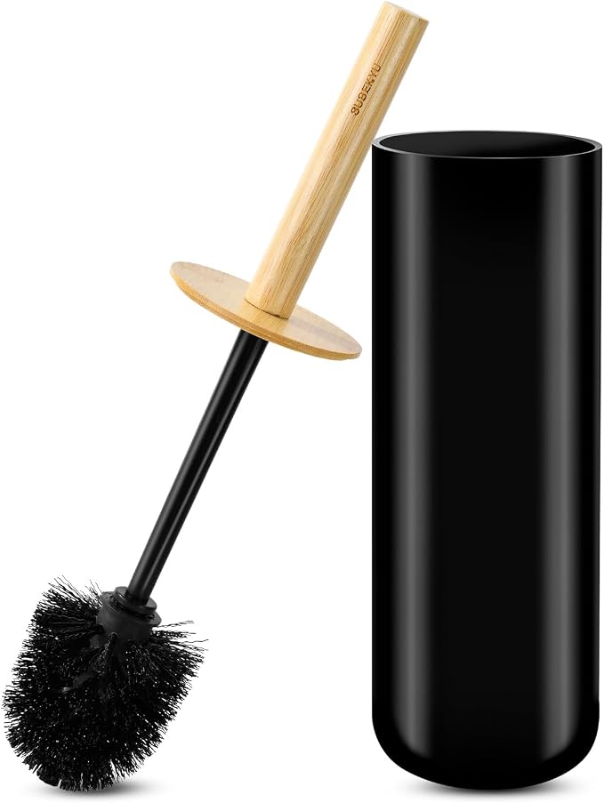 SUBEKYU Toilet Brush, Toilet Bowl Brush and Holder Set, Bathroom Toilet Bowl by SUBEKYU