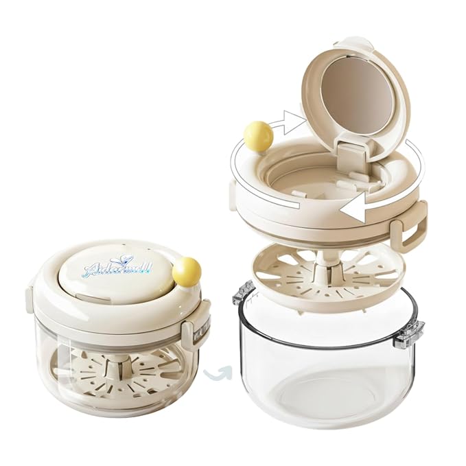 Denture Bath Cup，Retainer Cleaner Case Box, Night Mouth Guard Case Holder by Aidarmollcomingonlyforyou