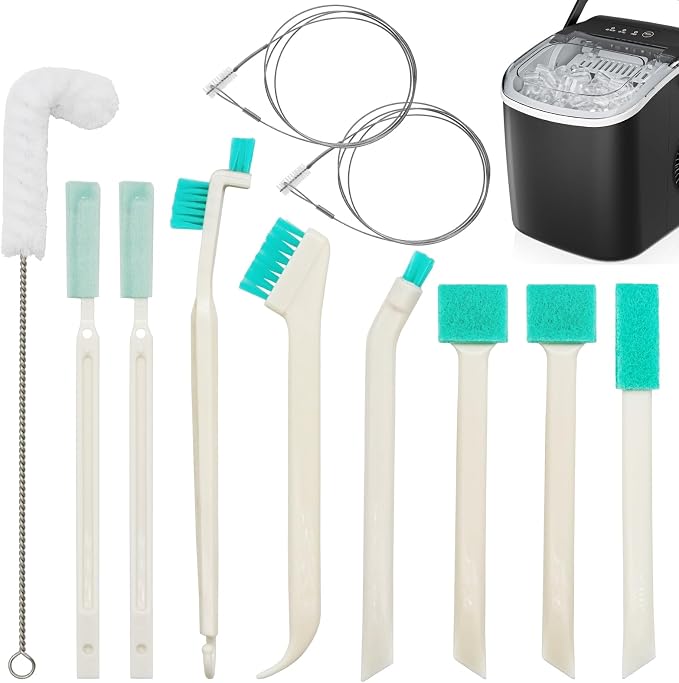10 Pcs Ice Machine Cleaning Brush Kit, Ice Maker Cleaner Tools Set-2 Extra Long by GrliTra