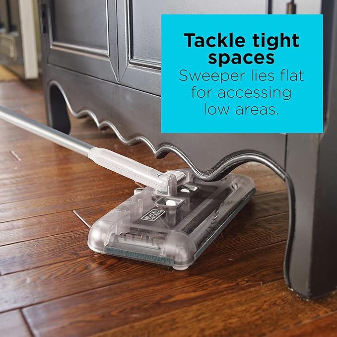 BLACK+DECKER Carpet Sweeper 50 Minute Lithium Floor Sweeper, Easy One Hand - Image 5