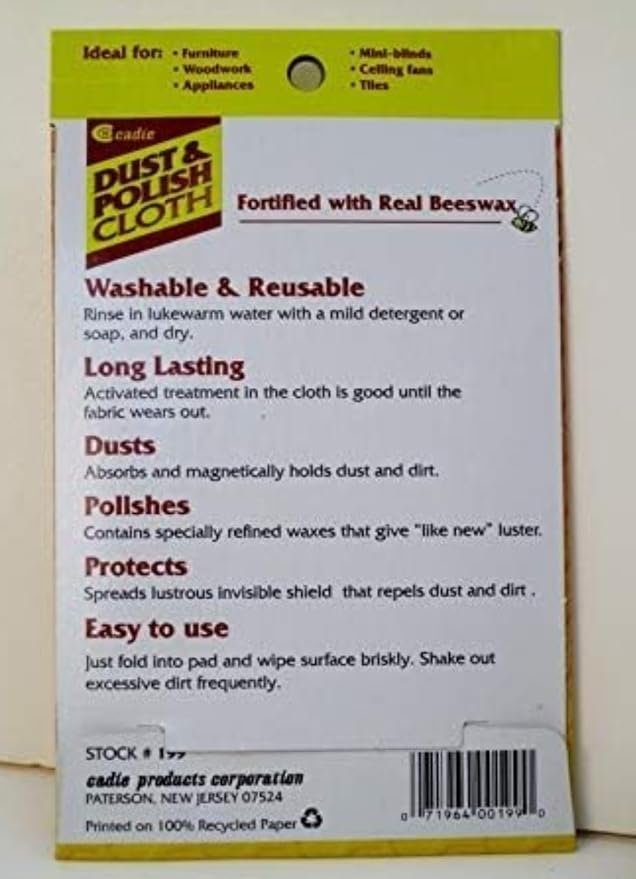 Reusable Beeswax Furniture Polish Cloth - Image 2