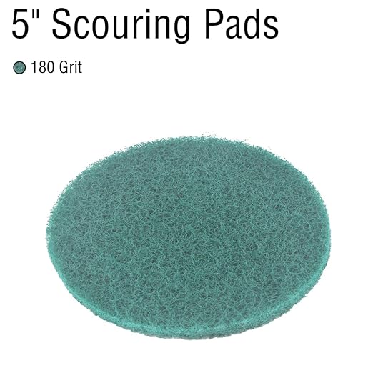 5 Inch 180 Grit Drill Brush Scrubber Scouring Pads, Random Orbital Sander - Image 2