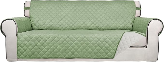 PureFit Reversible Quilted Sofa Cover, Water Resistant Slipcover Furniture by PureFit