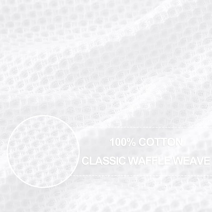 Homaxy 100% Cotton Waffle Weave Kitchen Dish Towels, Ultra Soft Absorbent Quick - Image 2
