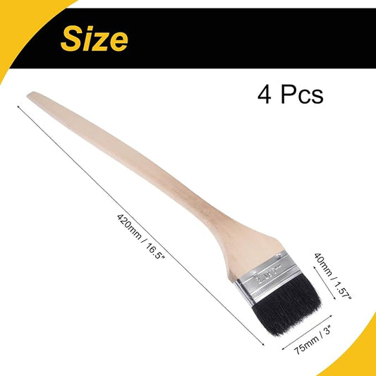 Bent Radiator Paint Brush 17" Length 3" Width Bristle - Image 2
