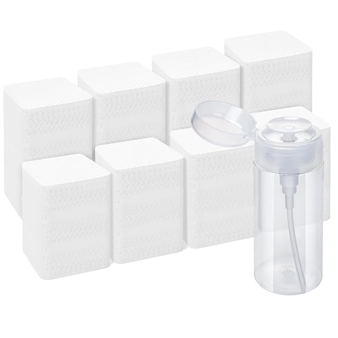 Lint Free Nail Wipes, Acetone Nail Polish Remover 1080PCS by Seonggong