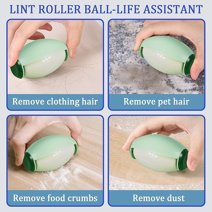 Reusable Lint Rollers for Pet Hair, Washable Sticky Roller for Clothes - Image 2