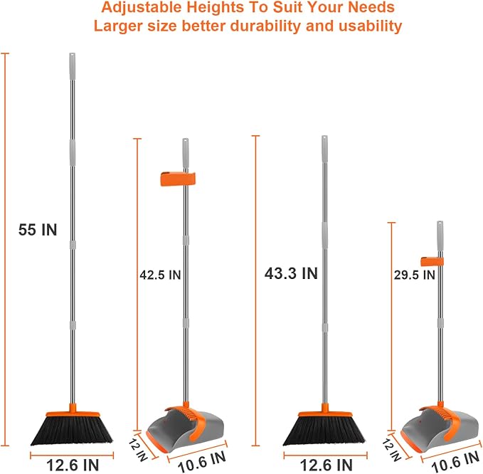 Broom and Dustpan Set, Large Broom - Image 2