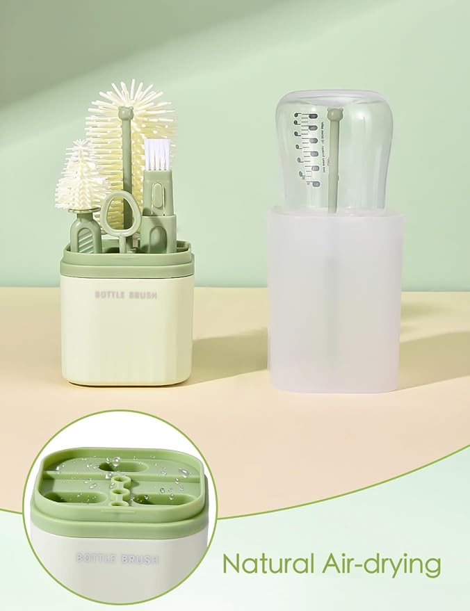 Baby Bottle Brush Set-Travel Bottle Cleaner Kit - Image 6