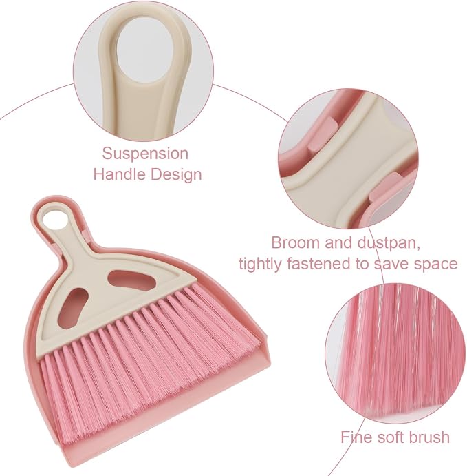 Mini Dustpan and Brush Set Portable Small Broom - Image 6