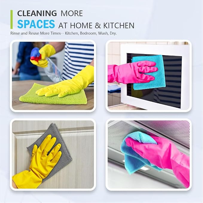 AIDEA Microfiber Cleaning Cloth-100PK, Soft Microfiber Towels - Image 6