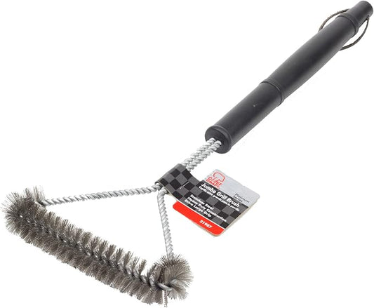 Chef Craft Select BBQ Grill Brush, 18 Inch, Stainless Steel/Black - Image 2