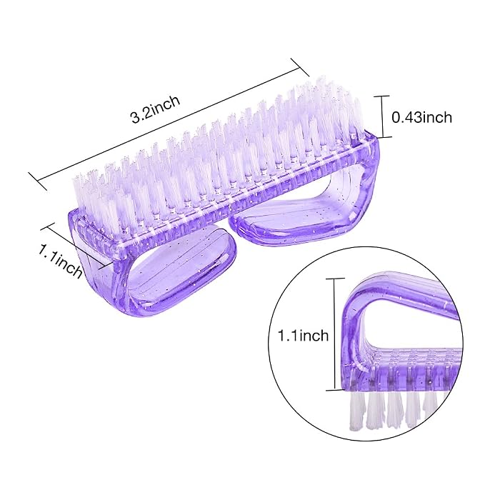 hupos Handle Grip Nail Brush, Fingernail Scrub Cleaning Brushes - Image 4