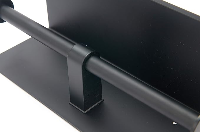 BGL 304 Stainless Steel Double Toilet Paper Holder Wall Mounted Matte Black Two - Image 4