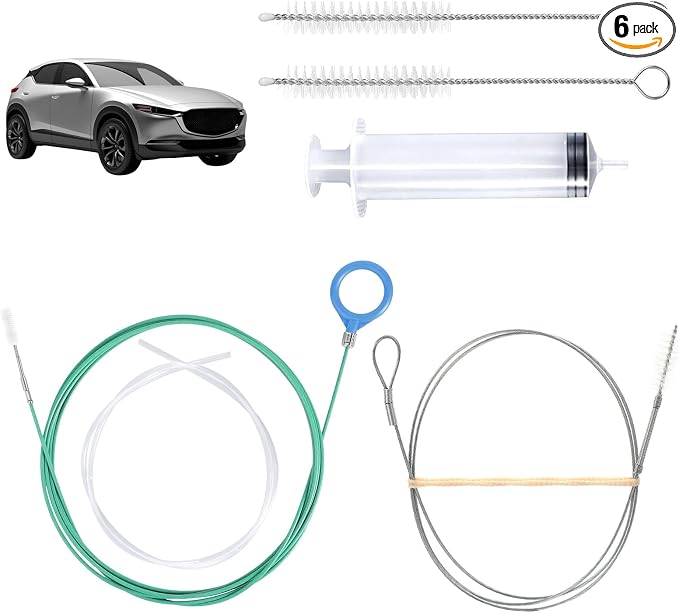 6pcs Sunroof Drain Cleaning Tool, 118in Flexible Long Pipe by Unknown