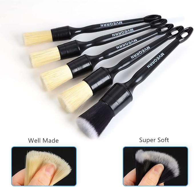 Boars Hair Ultra Soft Detailing Brushes Set - Image 3