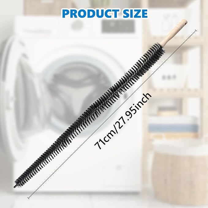 Full-Bristle Dryer Vent Cleaner Brush, Dryer Lint Brush and Lint Removal Tool - Image 6