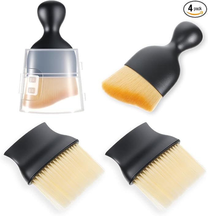 4 Pcs Car Interior Cleaning Brush Automotive Interior Dusting Brush Soft by Unknown