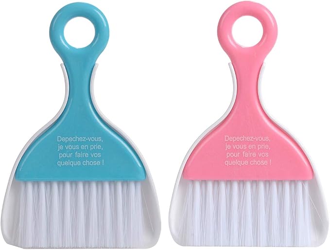 2 Pcs Mini Dustpan Set Brush for Table Whisk Brooms Small Dustpan Broom Set - Image 8