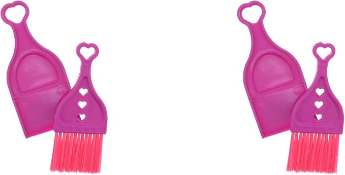 Pink Mini Dustpan with Brush by SandTCollection