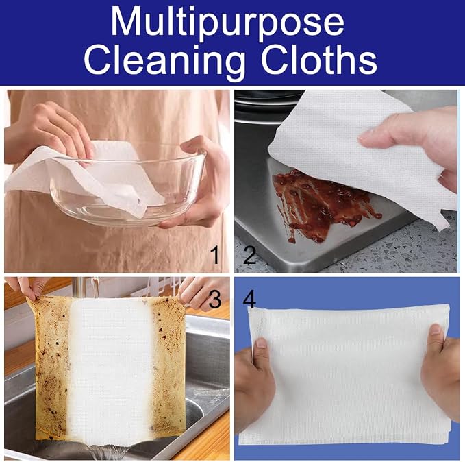 Disposable Dish Cloth and Cleaning Handi Wipes, Bathroom and Windows - Image 6