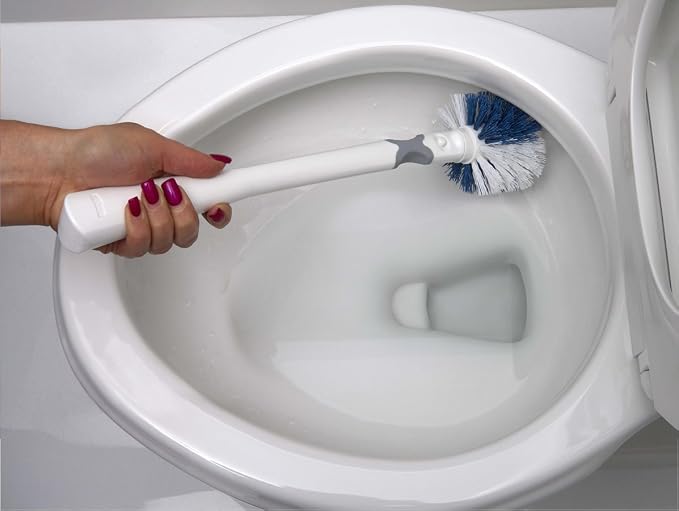 Unger No-Drip Toilet Brush Set, Flexible Neck Scrubber - Image 4