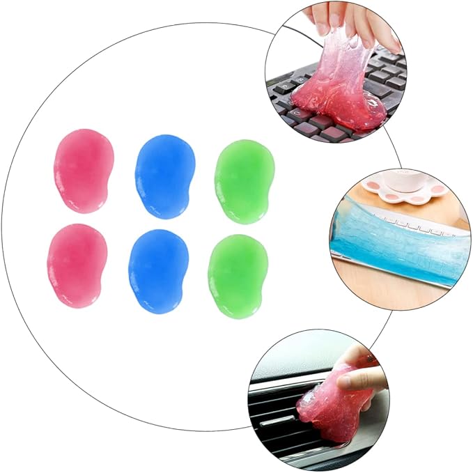 TEHAUX 20pcs Professional Computer Dust Keyboard Cleaning Gel Brush - Image 7