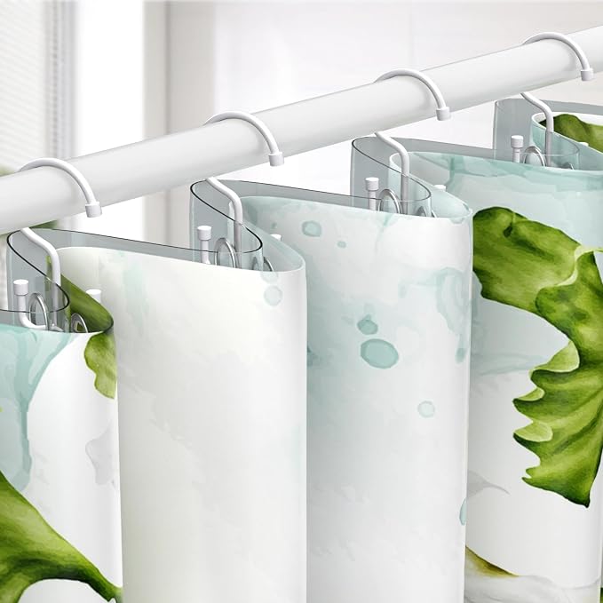 Goowin Shower Curtain Hooks, Shower Curtain Rings, Durable Shower Curtain - Image 2