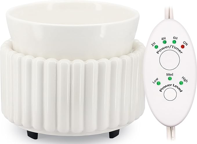 Ceramic Wax Melt Warmer with Timer Candle Warmer by VICTORIAAROMA