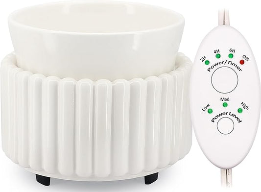 Ceramic Wax Melt Warmer with Timer Candle Warmer by VICTORIAAROMA