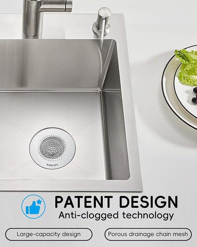 Sink Drain Strainer, Reversible No Clog Mesh Kitchen Sink Drain Strainer - Image 9
