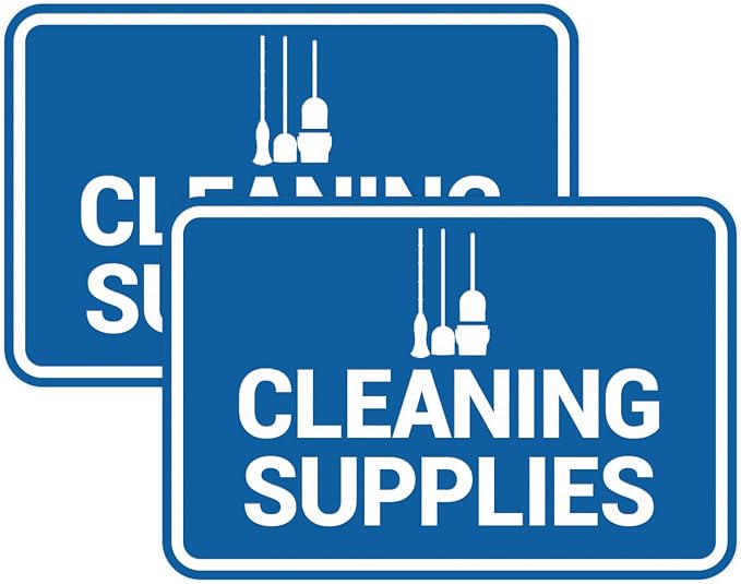 Signs ByLITA Classic Framed Cleaning Supplies Sign by SignsByLITA