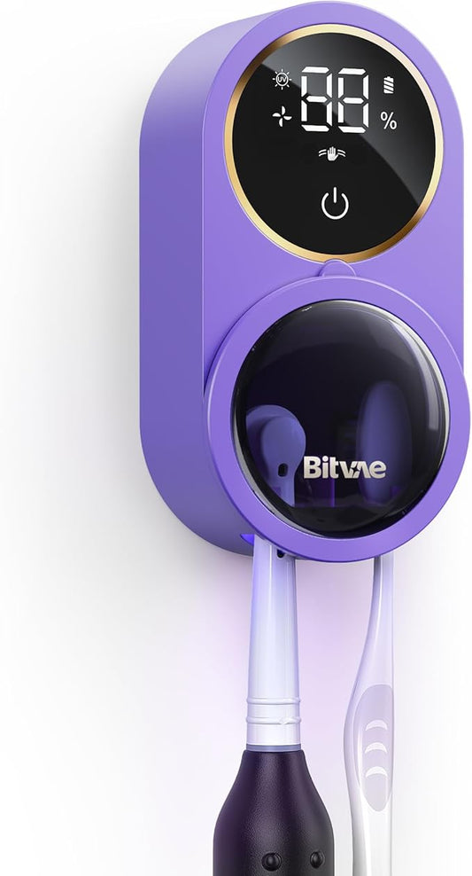 Bitvae Tooth Brush Holder for Bathroom, Infrared Sensing Toothbrush Cleaner by Bitvae