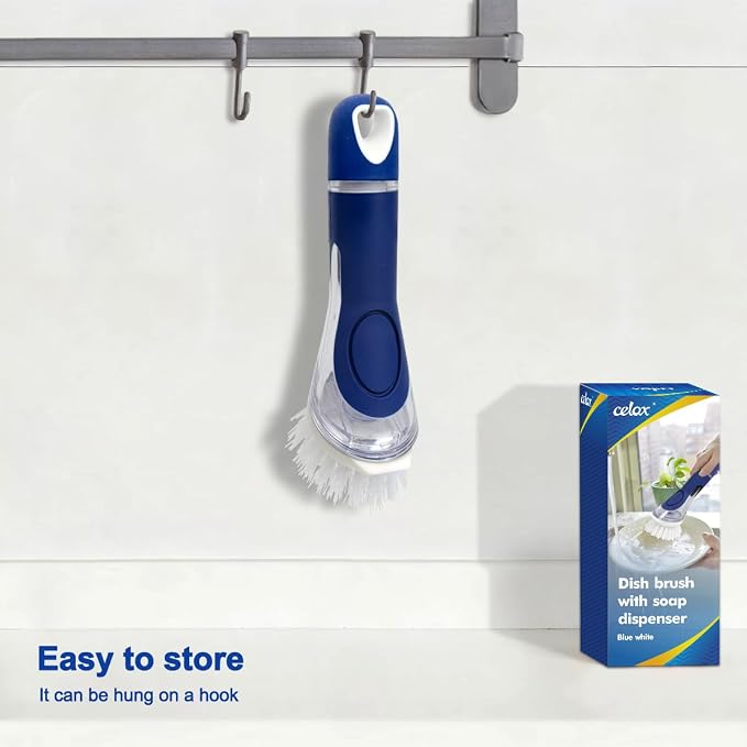 CELOX Dish Brush with Soap Dispenser, Soap Brush - Image 7