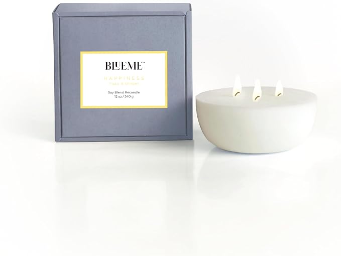New BLUEME Wellness Candle Wax Refill, Contains Essential Oil, Sustainable by BluemeFragrances