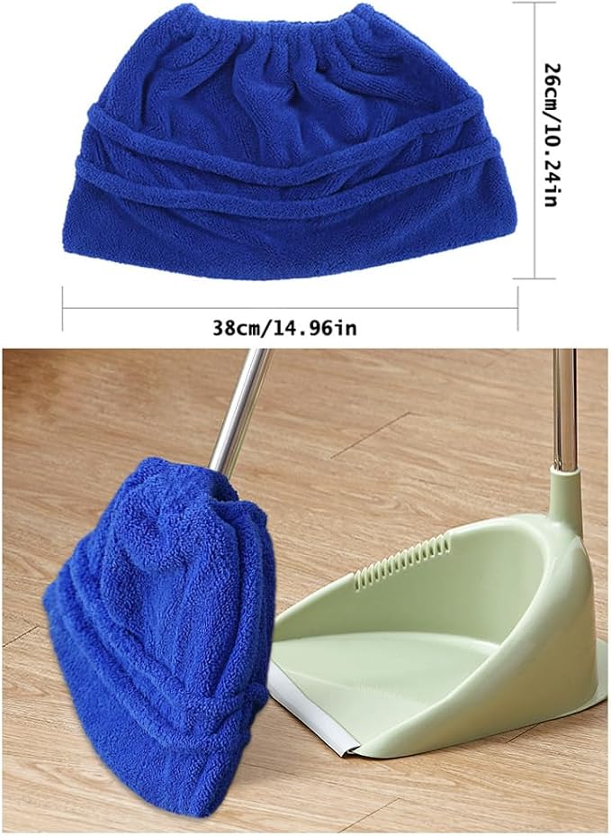 2 Pack Broom Pads to Baseboard Cleaner Tool Sweep Broom Cloth Cover Reusable - Image 2