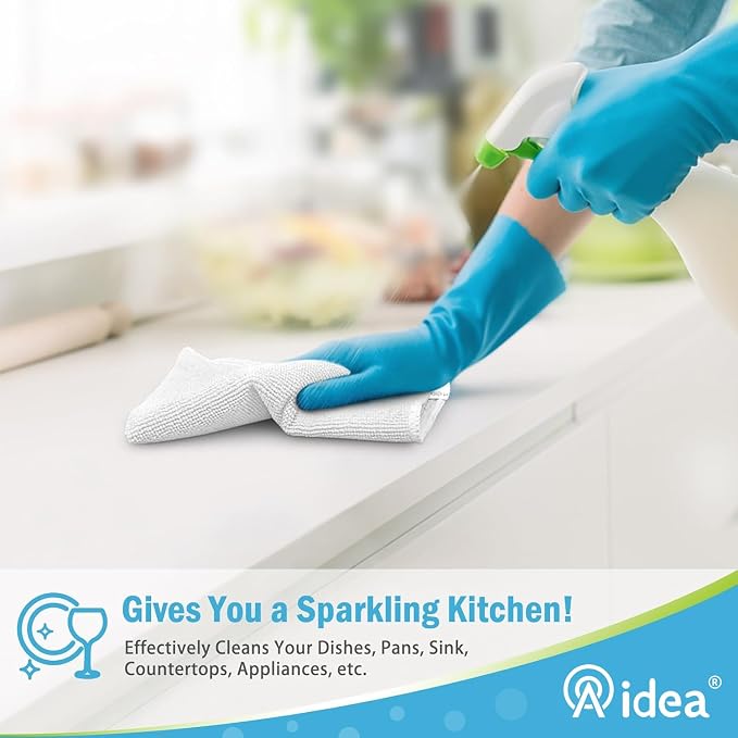 AIDEA Microfiber Cleaning Cloth-8PK, Soft Microfiber Towels - Image 5