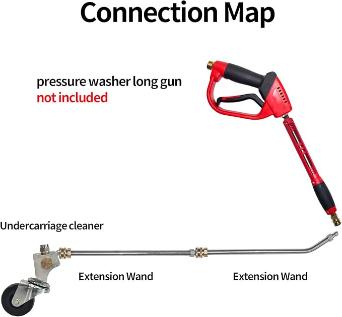 Hourleey Pressure Washer Undercarriage Cleaner, Undercarriage Water Broom - Image 3