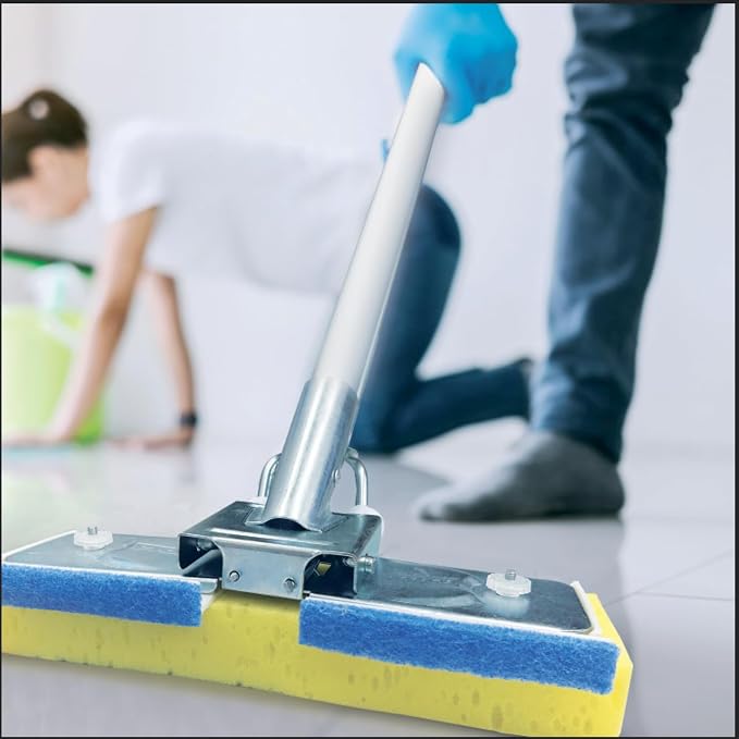 LOLA Squeezematic Butterfly Automatic Sponge Mop, 4 Mop Heads - Image 6