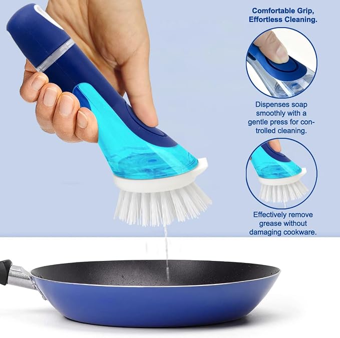 CELOX Dish Brush with Soap Dispenser, Soap Brush - Image 2