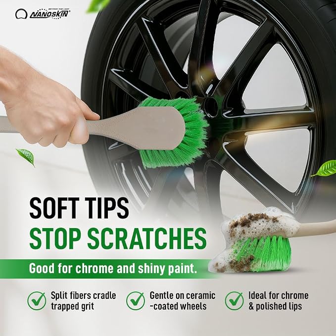 Nanoskin Professional 20-Inch Angled Tire & Wheel Cleaning Brush - Image 6