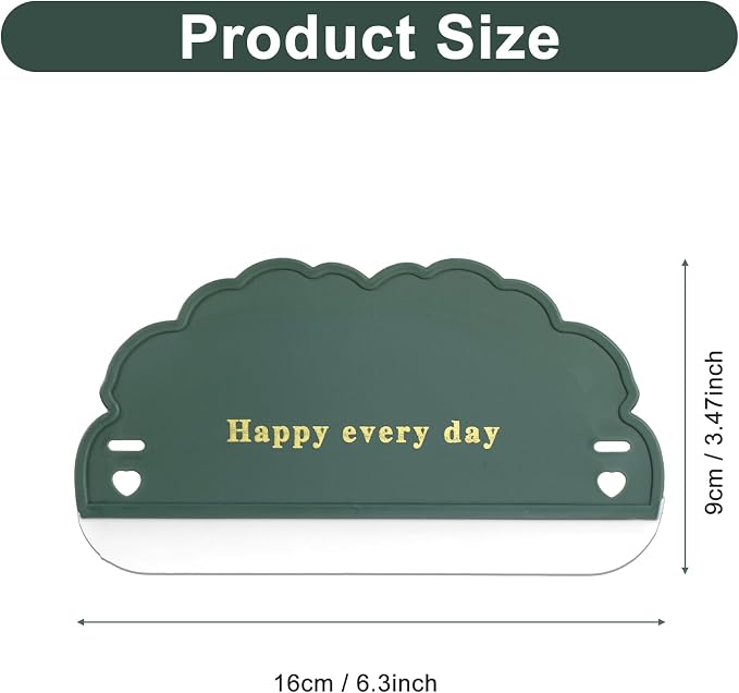 3Pcs Silicone Sink Squeegee, Mirror Squeegee, Kitchen Countertop Squeegees - Image 2