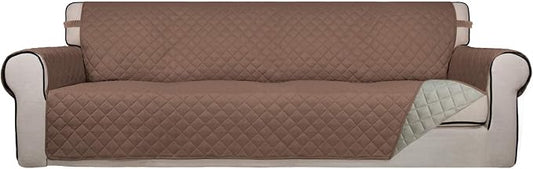 PureFit Reversible Quilted Sofa Cover, Water Resistant Slipcover Furniture by PureFit