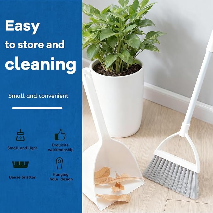 Small Broom and Dustpan Set, Household Mini Broom and Dustpan Set, Mini Broom - Image 2