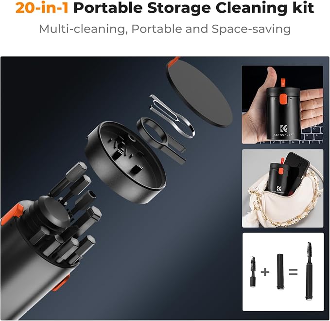 K&F CONCEPT 20-in-1 Keyboard Cleaning Kit Laptop Cleaner, - Image 2
