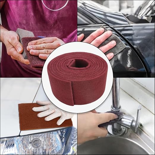 Maroon General Purpose Scuff Pads, Scouring Pad, Paint Primer Prep Scratch - Image 6