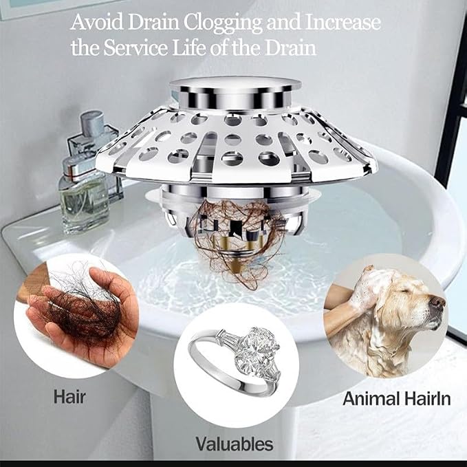 3-in-1 Bathtub Drain Stopper - Image 3