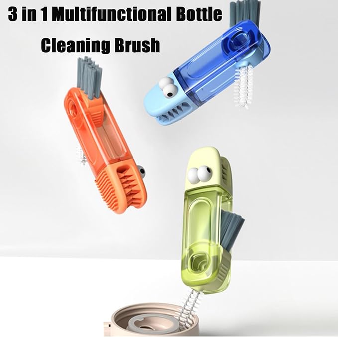 PandaEar 3 in 1 Cup Lid Gap Cleaning Brush Set, Home Kitchen Crevice Brush Tools - Image 3