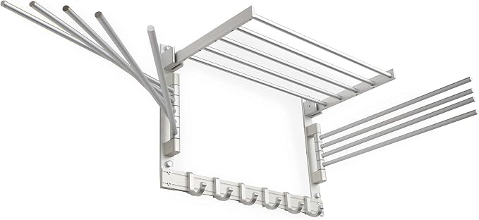 brightmaison BGT Wash Clothes Drying Rack Wall Mount Laundry Room Organizer - Image 4