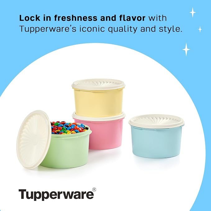 Tupperware Heritage Collection 8 Piece Food Storage Canister Set in Vintage - Image 5